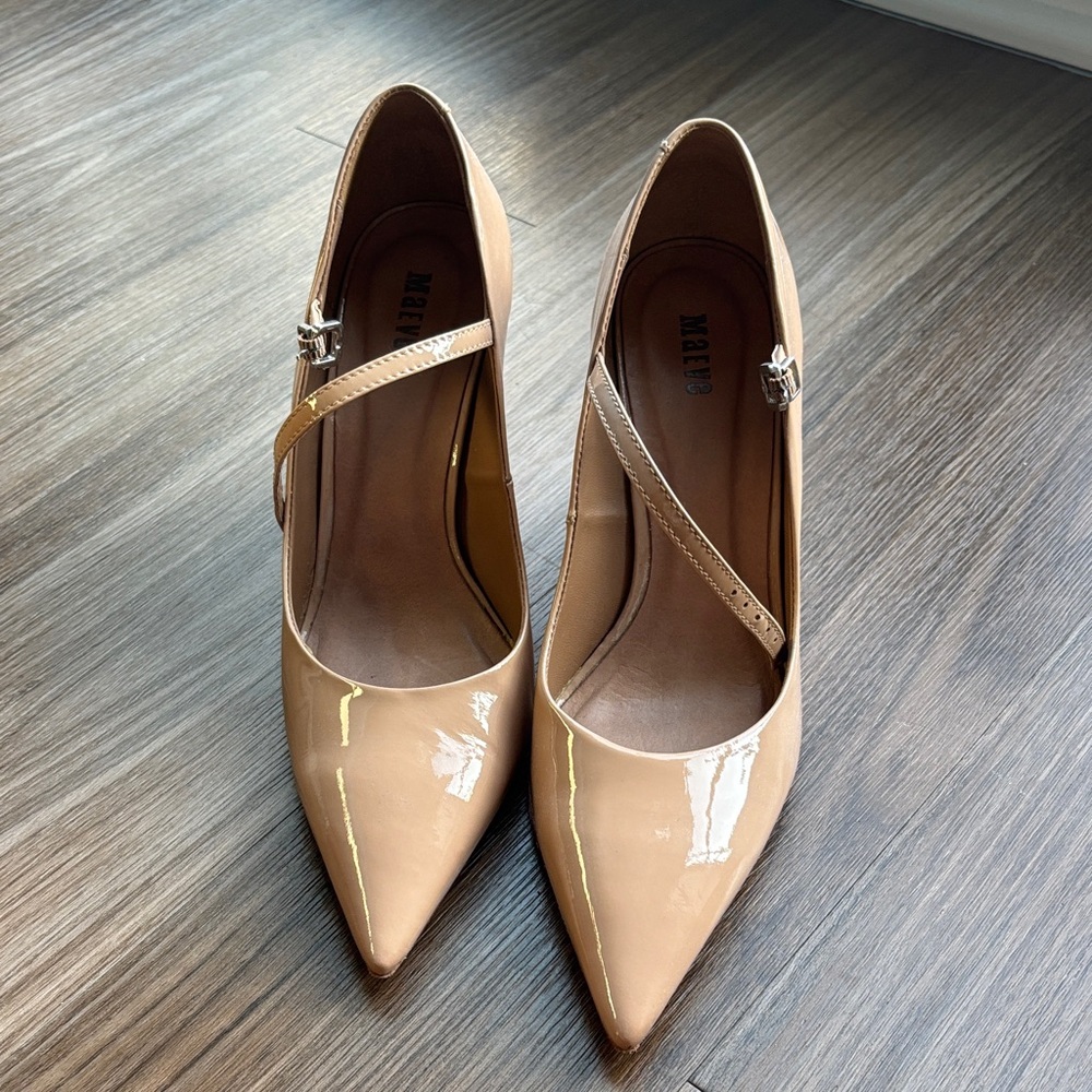 Maeve Glossy Wedge Heels